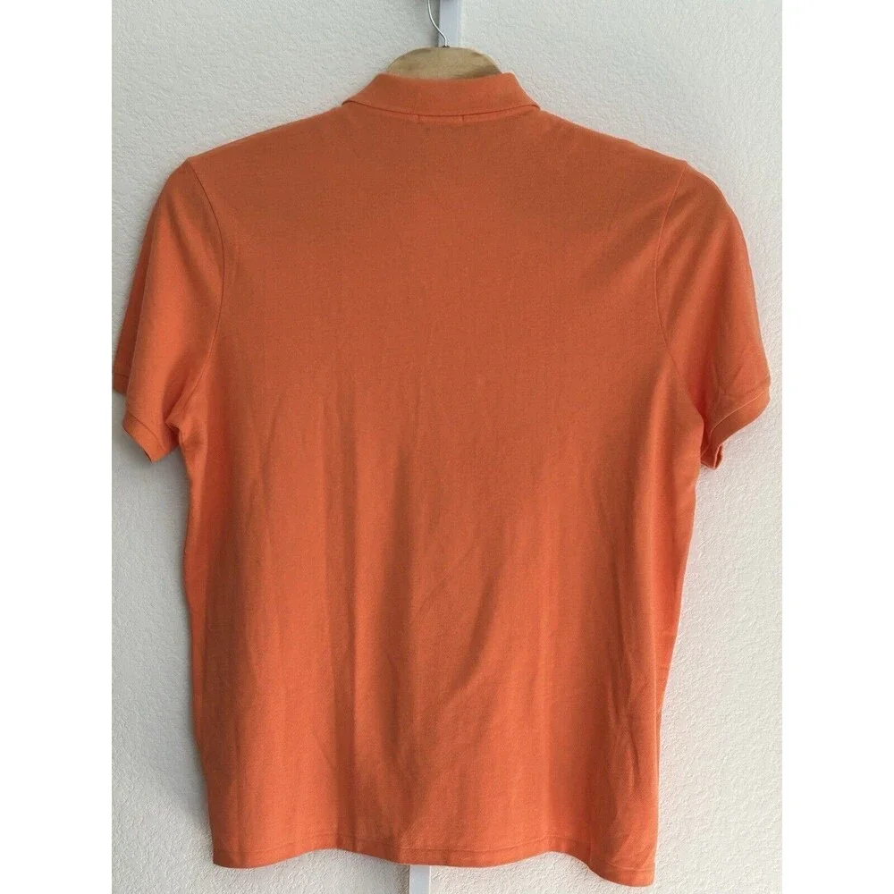 Polo Ralph Lauren Orange Short Sleeve‎ Classic Fit Polo Shirt Men's XL TG